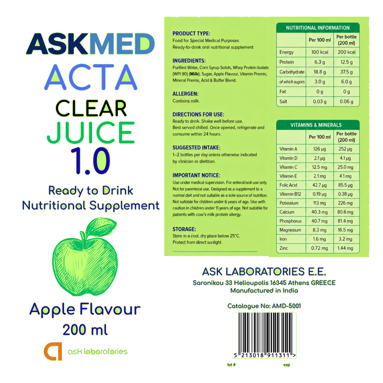 ASKMED Acta Clear Juice 1.0 packshot